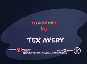 Screenshots from the 1954 Walter Lantz cartoon I