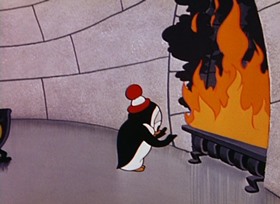 Screenshots from the 1954 Walter Lantz cartoon I