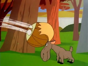 Screenshots from the 1954 Warner Bros. cartoon The Oily American