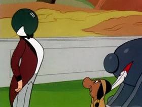 Screenshots from the 1954 Warner Bros. cartoon The Oily American
