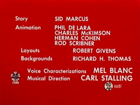 Screenshots from the 1954 Warner Bros. cartoon The Oily American