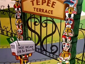 Screenshots from the 1954 Warner Bros. cartoon The Oily American