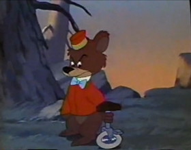 Screenshots from the 1955 Disney cartoon Jiminy Cricket Presents Bongo