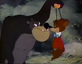 Screenshots from the 1955 Disney cartoon Jiminy Cricket Presents Bongo