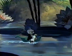 Screenshots from the 1955 Disney cartoon Jiminy Cricket Presents Bongo