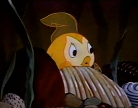 Screenshots from the 1955 Disney cartoon Jiminy Cricket Presents Bongo