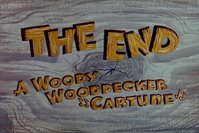 Screenshots from the 1955 Walter Lantz cartoon Helter Shelter