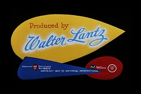 Screenshots from the 1955 Walter Lantz cartoon Crazy Mixed-Up Pup