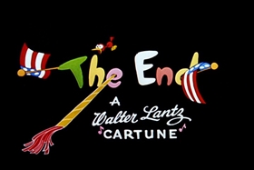 Screenshots from the 1955 Walter Lantz cartoon Crazy Mixed-Up Pup