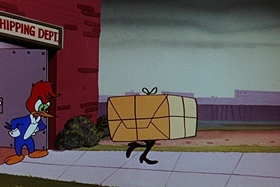 Screenshots from the 1955 Walter Lantz cartoon Witch Crafty