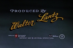 Screenshots from the 1955 Walter Lantz cartoon Witch Crafty