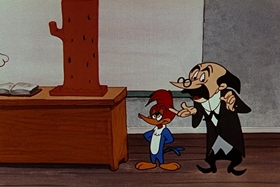 Screenshots from the 1955 Walter Lantz cartoon Private Eye Pooch