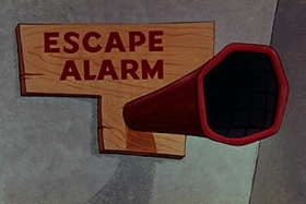 Screenshots from the 1955 Walter Lantz cartoon Private Eye Pooch