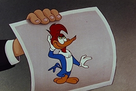 Screenshots from the 1955 Walter Lantz cartoon Private Eye Pooch