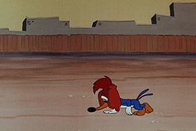 Screenshots from the 1955 Walter Lantz cartoon Private Eye Pooch