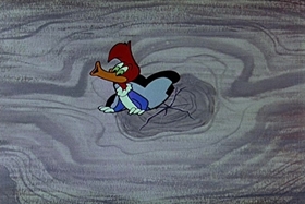 Screenshots from the 1955 Walter Lantz cartoon Private Eye Pooch