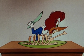 Screenshots from the 1955 Walter Lantz cartoon Private Eye Pooch