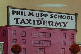 Screenshots from the 1955 Walter Lantz cartoon Private Eye Pooch