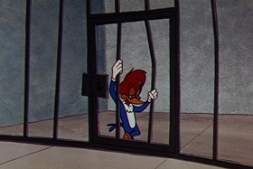 Screenshots from the 1955 Walter Lantz cartoon Private Eye Pooch