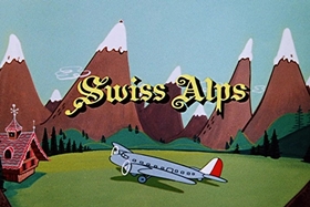 Screenshots from the 1955 Walter Lantz cartoon Sh-h-h-h-h-h