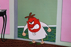 Screenshots from the 1955 Walter Lantz cartoon Sh-h-h-h-h-h