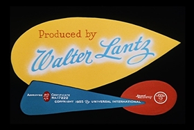 Screenshots from the 1955 Walter Lantz cartoon Sh-h-h-h-h-h
