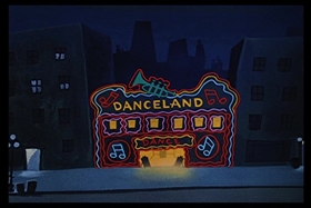 Screenshots from the 1955 Walter Lantz cartoon Sh-h-h-h-h-h