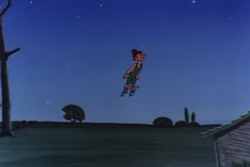 Screenshots from the 1955 Walter Lantz cartoon Paw