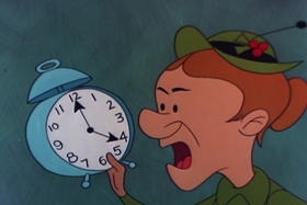 Screenshots from the 1955 Walter Lantz cartoon Paw