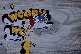 Screenshots from the 1955 Walter Lantz cartoon Square Shootin