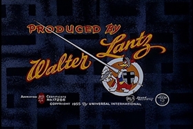 Screenshots from the 1955 Walter Lantz cartoon Square Shootin