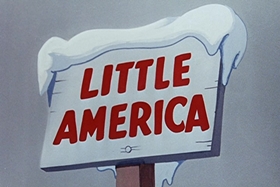 Screenshots from the 1955 Walter Lantz cartoon Hot and Cold Penguin