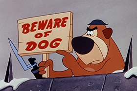 Screenshots from the 1955 Walter Lantz cartoon Hot and Cold Penguin