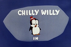 Screenshots from the 1955 Walter Lantz cartoon Hot and Cold Penguin