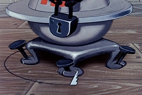 Screenshots from the 1955 Walter Lantz cartoon Hot and Cold Penguin