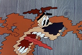 Screenshots from the 1955 Walter Lantz cartoon Hot and Cold Penguin