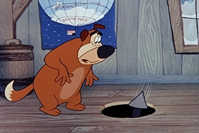 Screenshots from the 1955 Walter Lantz cartoon Hot and Cold Penguin