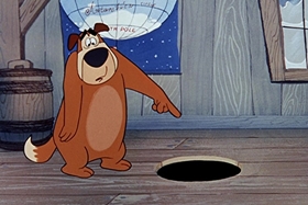 Screenshots from the 1955 Walter Lantz cartoon Hot and Cold Penguin