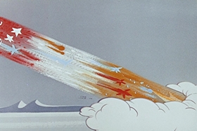 Screenshots from the 1955 Walter Lantz cartoon Hot and Cold Penguin