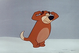 Screenshots from the 1955 Walter Lantz cartoon Hot and Cold Penguin