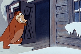 Screenshots from the 1955 Walter Lantz cartoon Hot and Cold Penguin