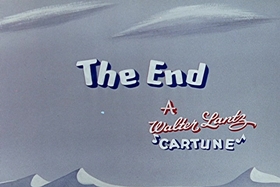 Screenshots from the 1955 Walter Lantz cartoon Hot and Cold Penguin