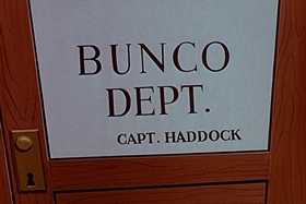 Screenshots from the 1955 Walter Lantz cartoon Bunco Busters