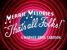 Screenshots from the 1955 Warner Bros. cartoon Tweety