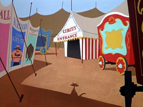 Screenshots from the 1955 Warner Bros. cartoon Tweety