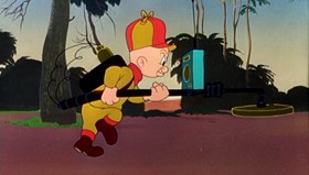 Screenshots from the 1955 Warner Bros. cartoon This Is a Life?