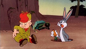 Screenshots from the 1955 Warner Bros. cartoon This Is a Life?