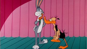 Screenshots from the 1955 Warner Bros. cartoon This Is a Life?