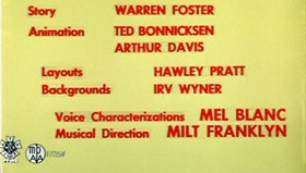 Screenshots from the 1955 Warner Bros. cartoon This Is a Life?