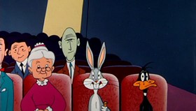 Screenshots from the 1955 Warner Bros. cartoon This Is a Life?